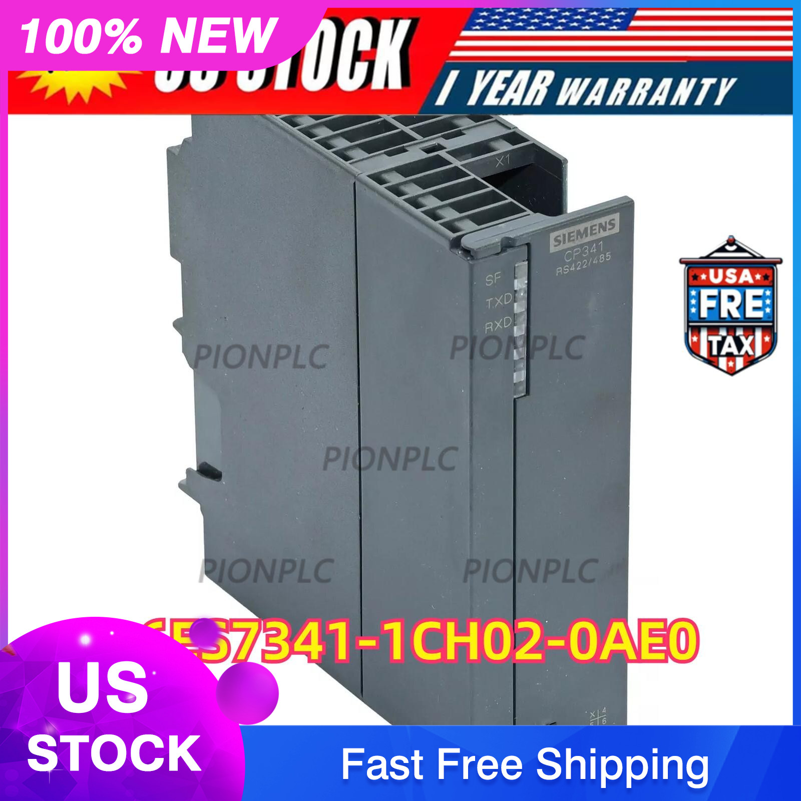 New Siemens 6ES7 341-1CH02-0AE0 6ES7341-1CH02-0AE0 SIMATIC S7-300 CP 341