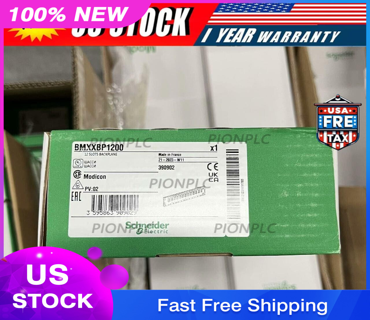 BMXXBP1200 brand new Schneider programmable module, fast shipping, free shipping