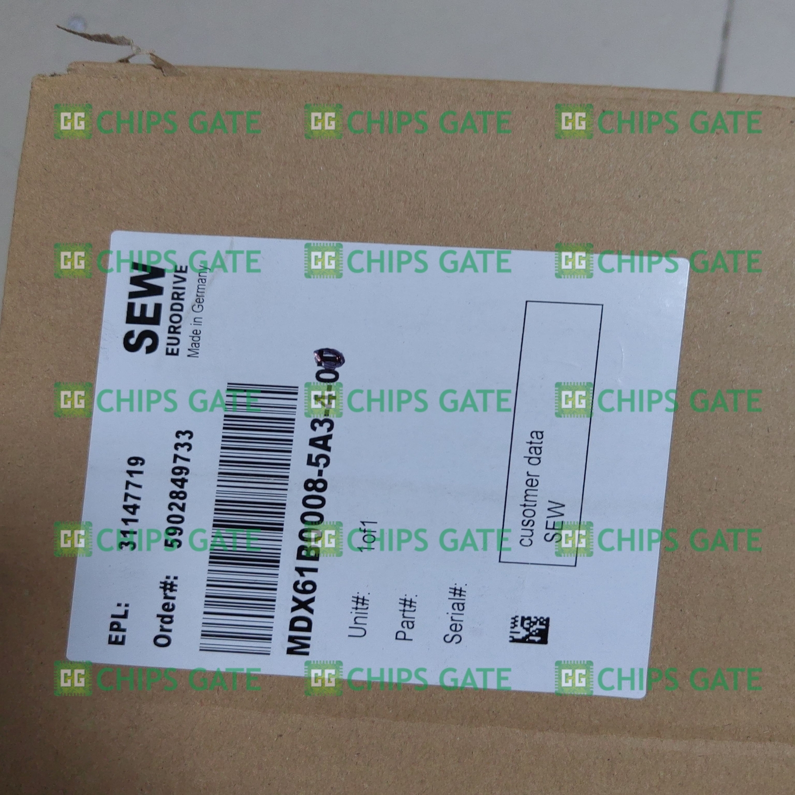1PCS New MDX61B0008-5A3-4-00 0.75KW SEW-EURODRIVE INVERTER DRIVE Fast Ship