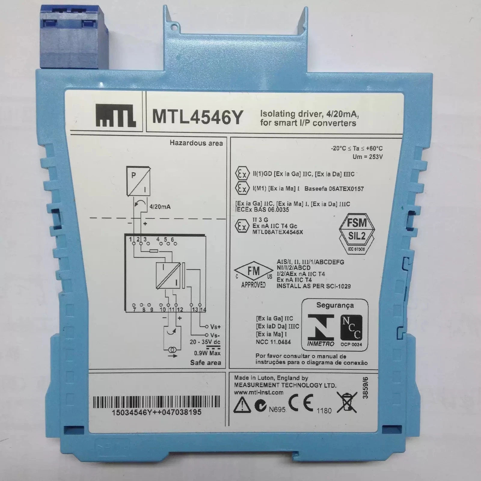 1 PC NEW MTL4546Y Safety Barrier
