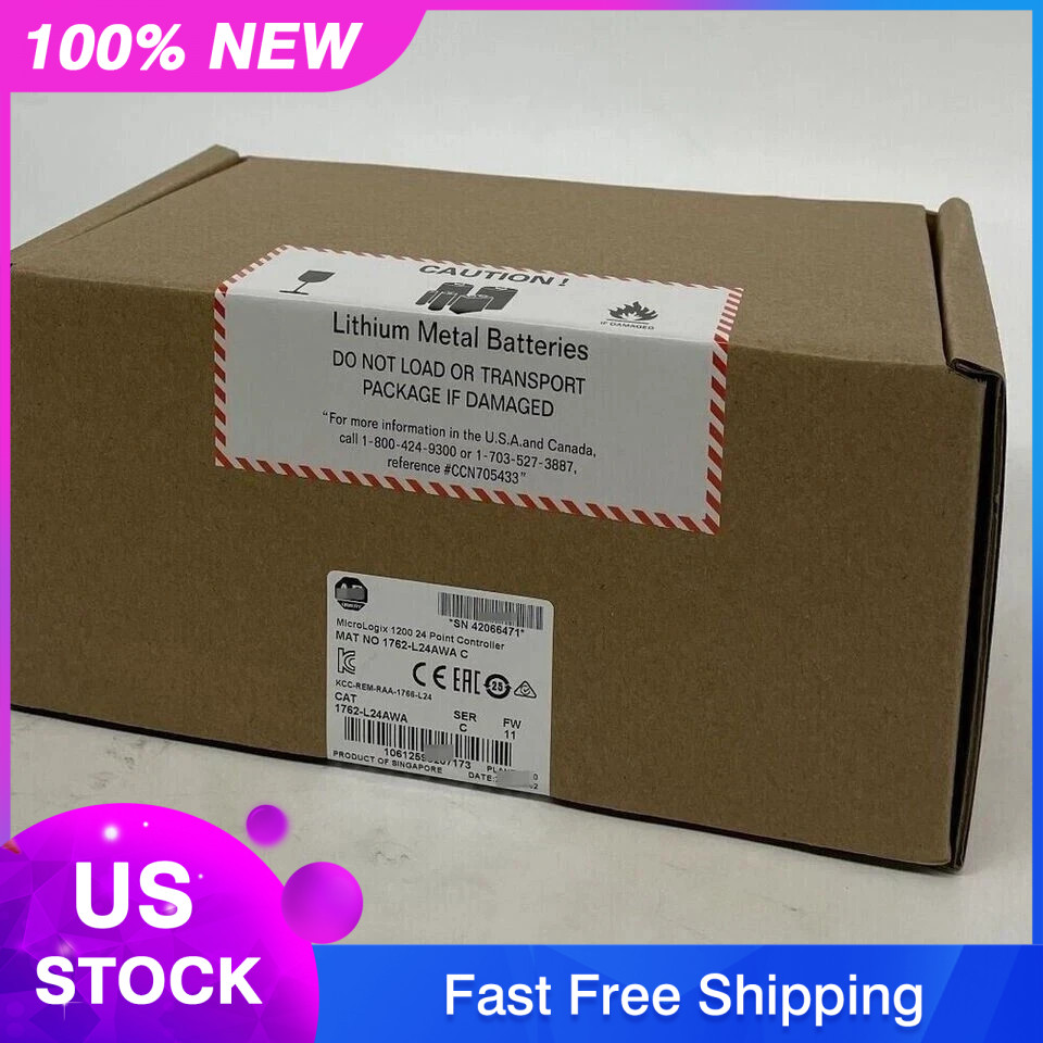 New Factory Sealed AB 1762-L24AWA SER C MicroLogix 1200 24 Point Controller