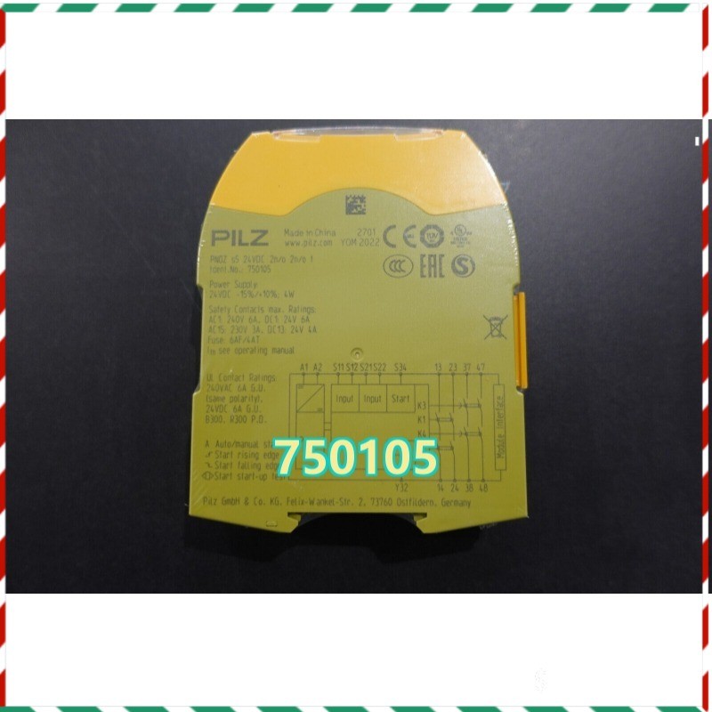 750105 PILZ PNOZ S5 24VDC 772142 Safety Relay Quality Assurance