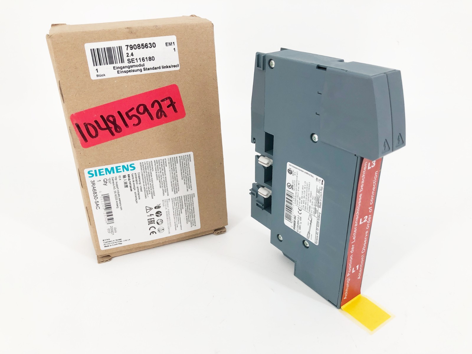 New Siemens 3RA6830-5AC Left/Right Infeed Module Kit 690V 63A