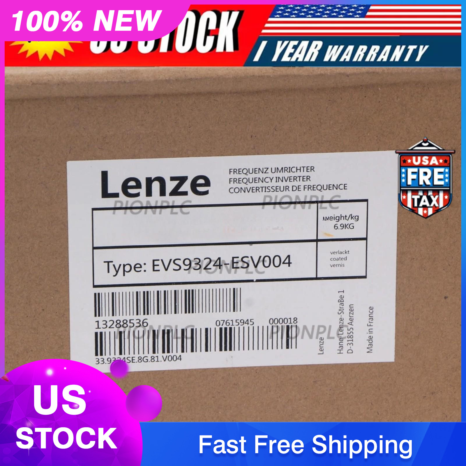 EVS9324-ESV004 Lenze EVS9324-ESV004 Brand New Factory Sealed & Free shipping