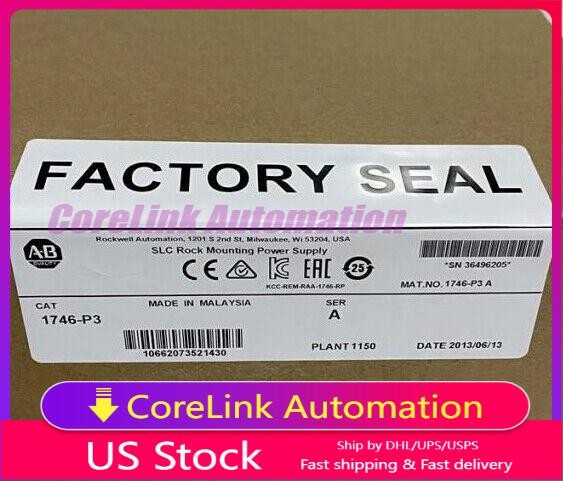 1 PCS New Sealed AB 1746-P3 1746P3 SLC 500 Power Supply Module In Box In Stock