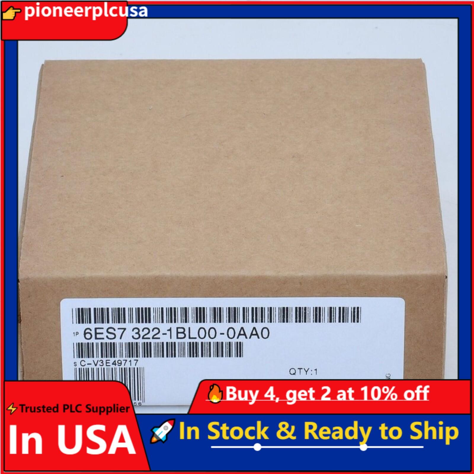 Siemens 6ES7322-1BL00-0AA0 6ES7 322-1BL00-0AA0 SM322 Digital Output new in box.