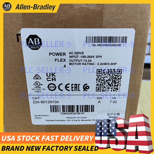 Brand New 22A-B012N104 Allen-Bradley Free Shipping