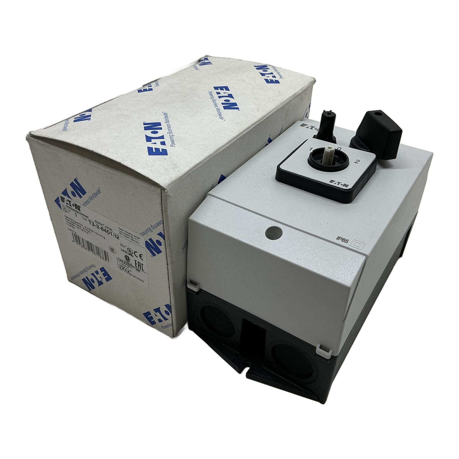 T3-3-8401/I2 207188 EATON, EATON Changeover Switch 32A 3-Pole T3-3-8401/I2, ….