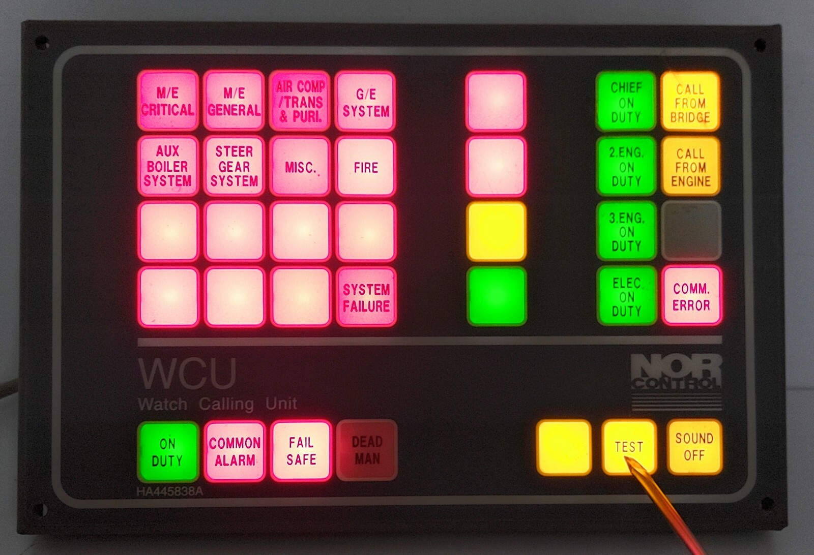 Kongsberg NOR Control Automation AS Panel Card – WCU TYPE:NA 1014.8