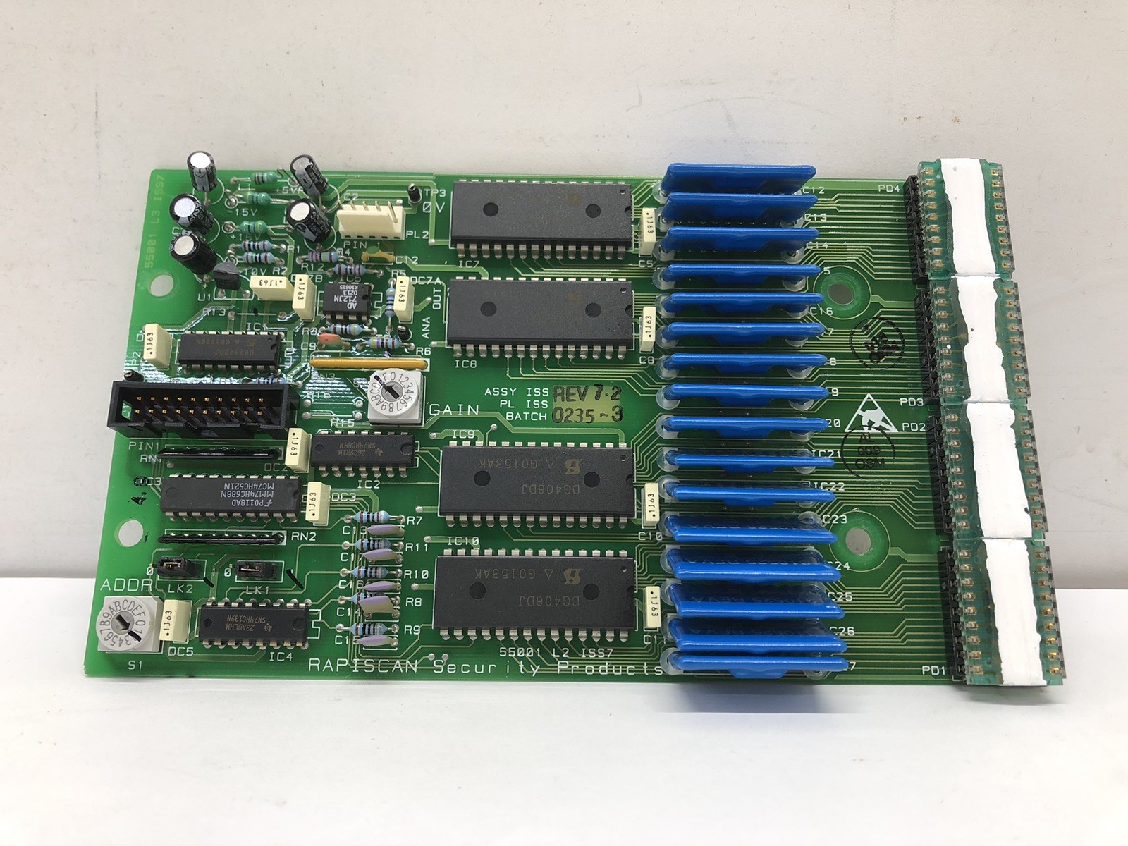 RAPISCAN X-RAY SYSTEMS ARRAY BOARD, 55001 L2 ISS7, WORKING ENVIRONMENT, UNTESTED