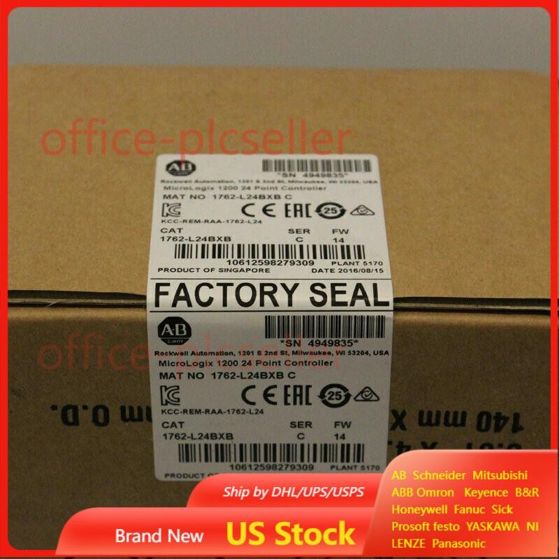 New Sealed AB 1762-L24BXB SER C MicroLogix 1200 24 Point Controller In Stock US