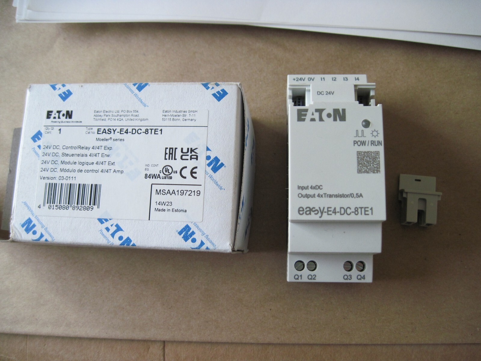 Eaton Moeller Series EASY-E4-DC-8TE1 Expansion Relay Module, New
