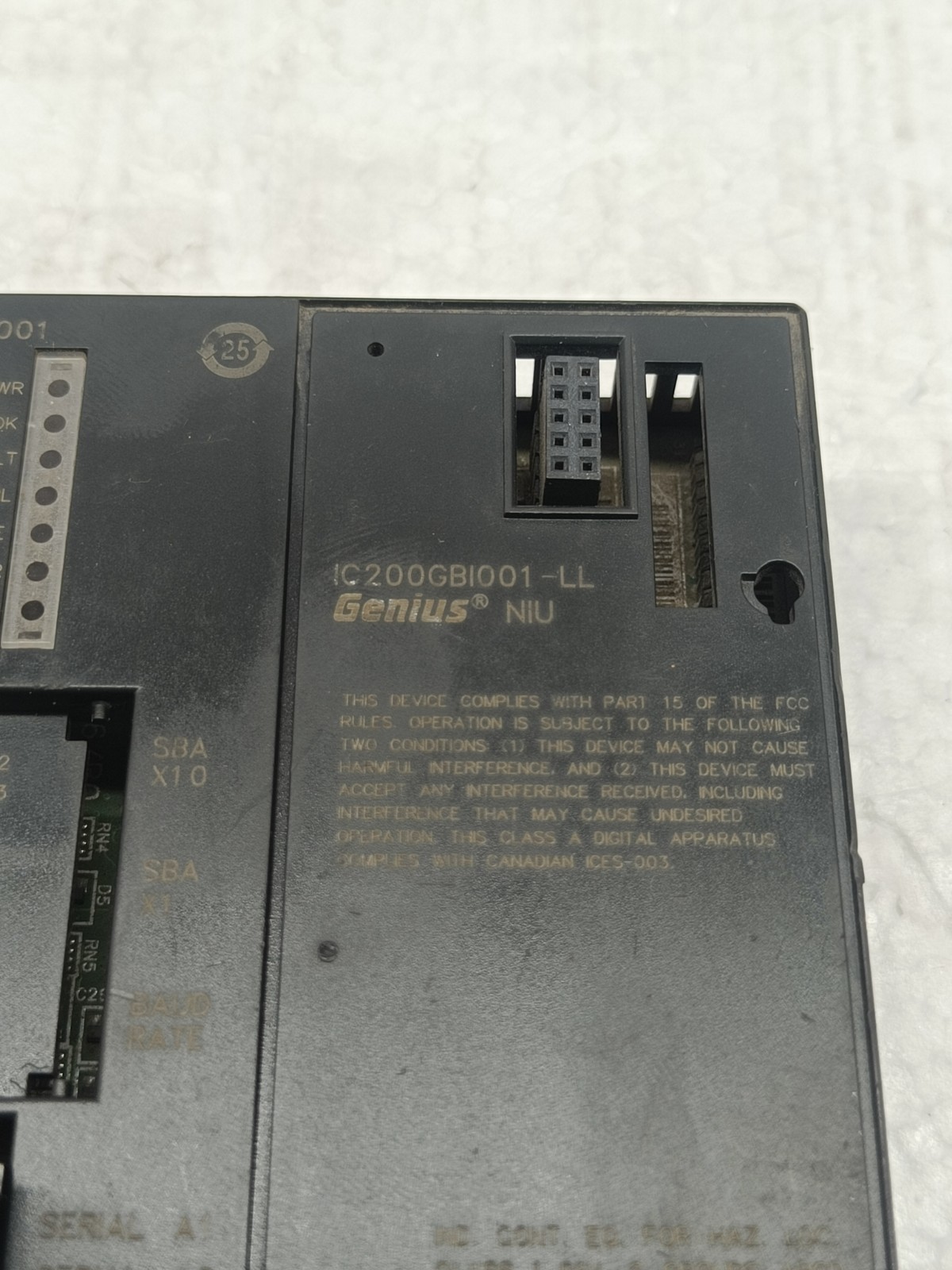 GE Fanuc IC200GBI001-LL Versamax Genius Network Interface Unit