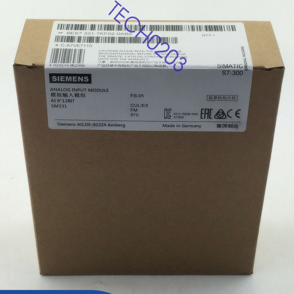 6ES7 331-7KF02-0AB0 NEW SIEMENS 6ES7331-7KF02-0AB0 S7-300 Analog Input Module
