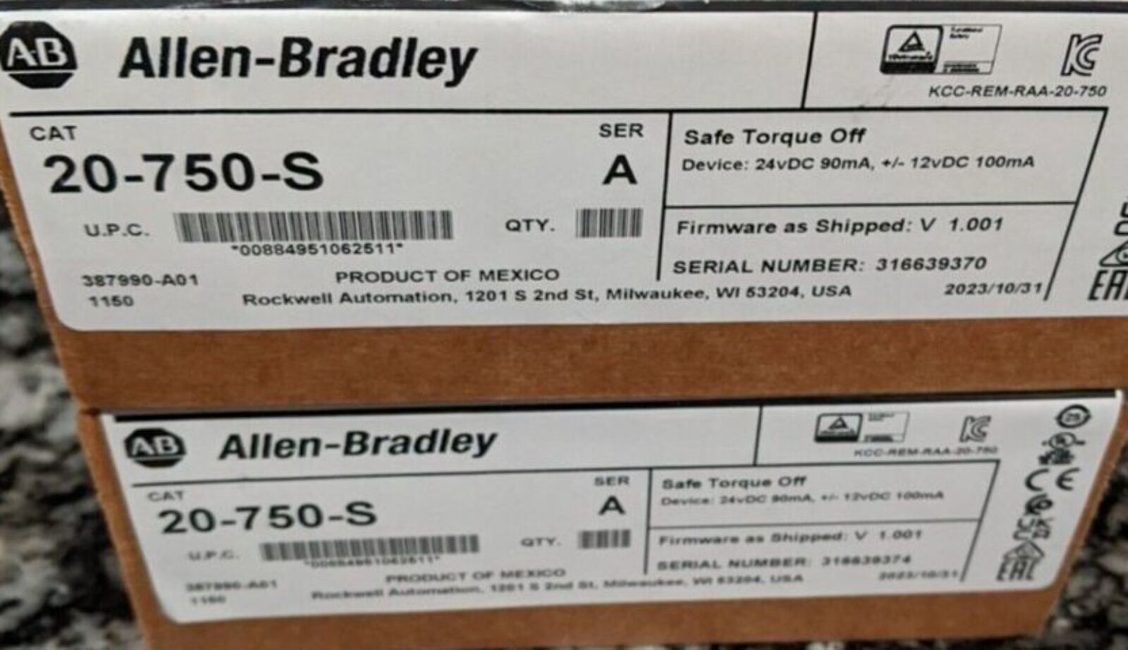 1PC Allen-Bradley 20-750-S PowerFlex 750 Safe Torque AB 20750S Fast delivery