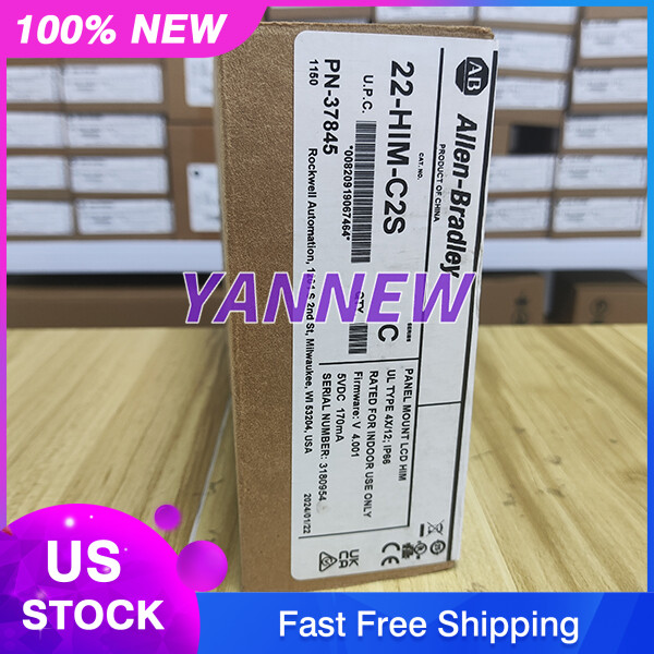 Brand New Allen-Bradley 22-HIM-C2S PowerFlex Panel Mount LCD HIM Free Shipping