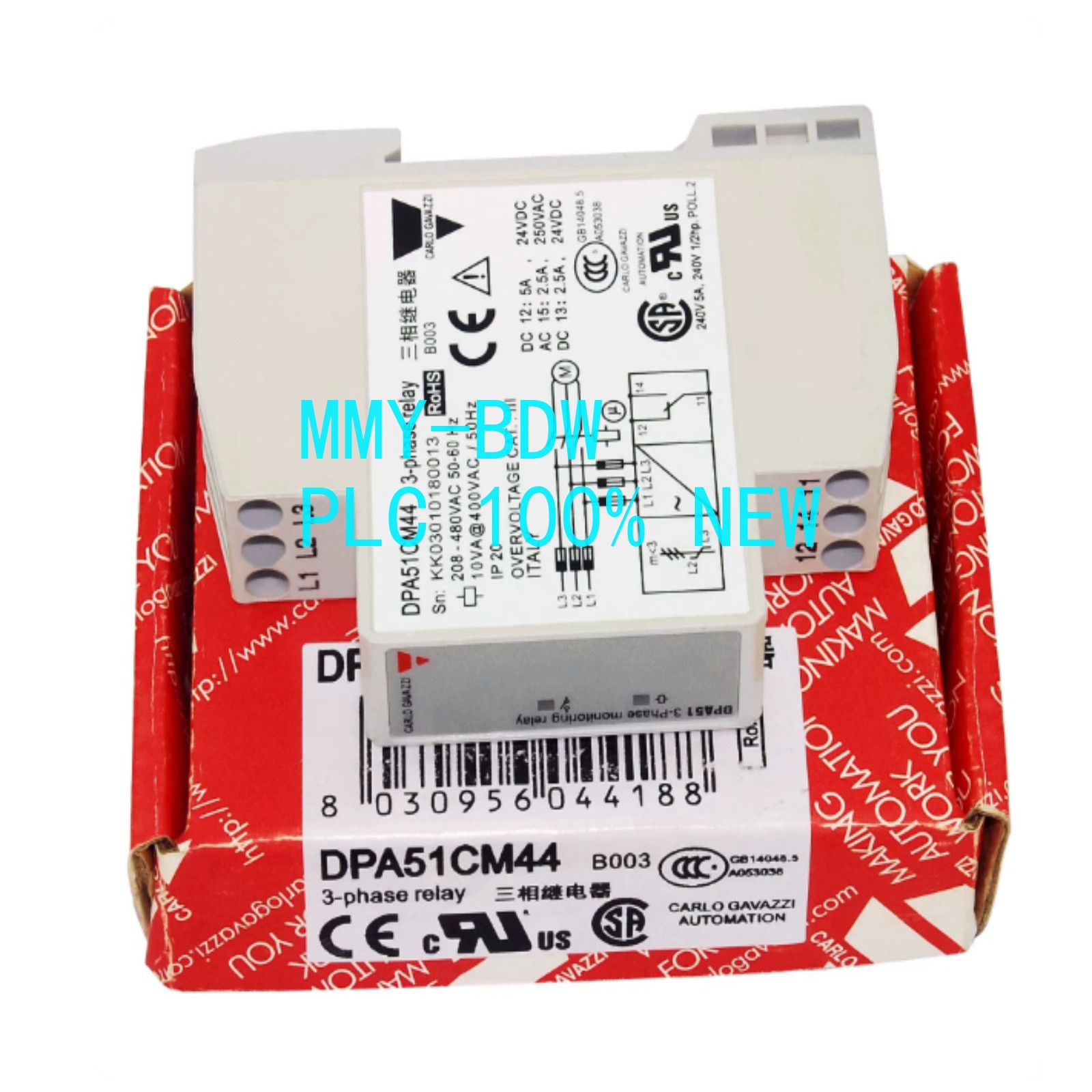 1PC New CARLO GAVAZZI DPA51CM44 Three-Phase Relay Phase Sequence Protector