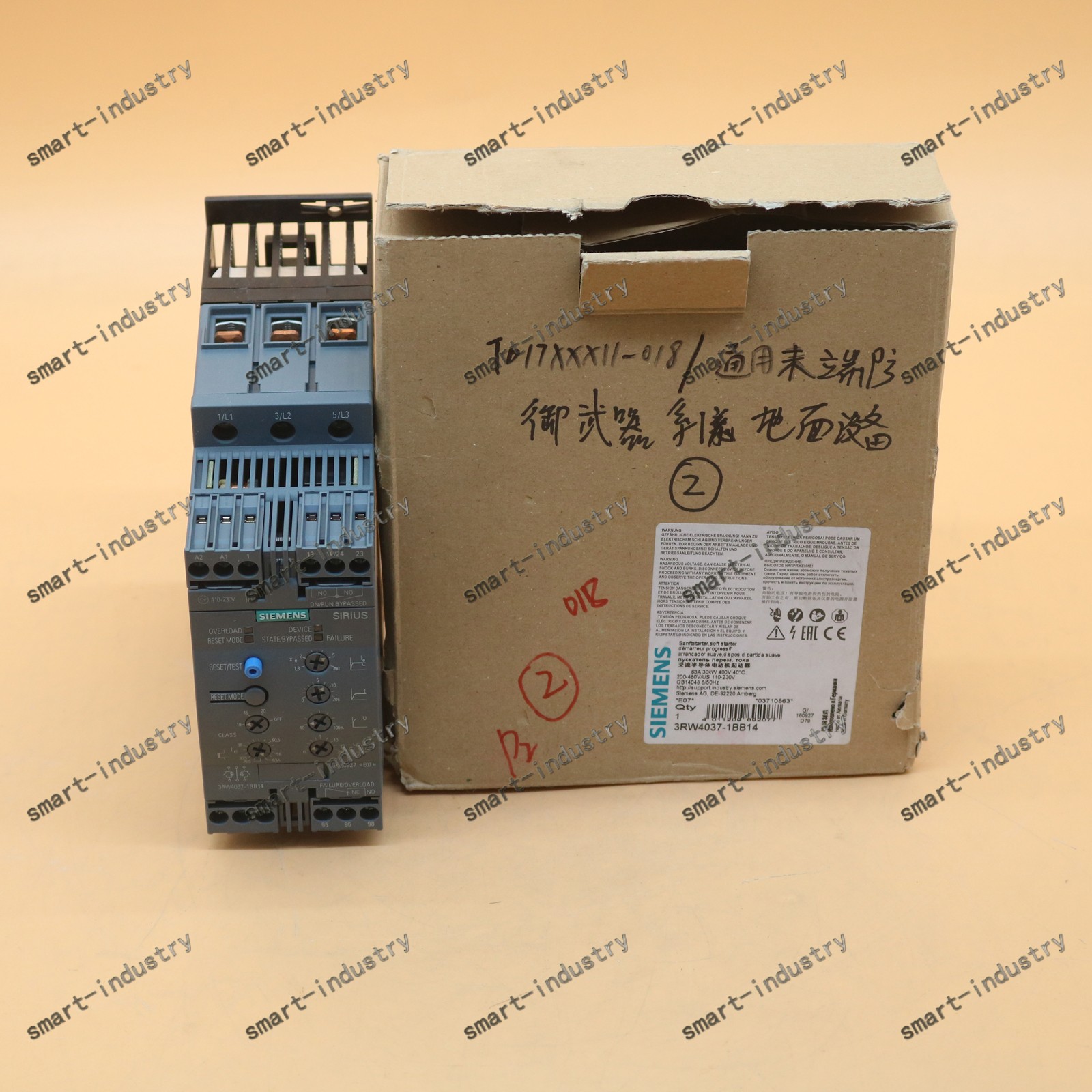 NEW SIEMENS In Box soft starter 3RW4037-1BB14 3RW40371BB14 30KW FAST SHIP