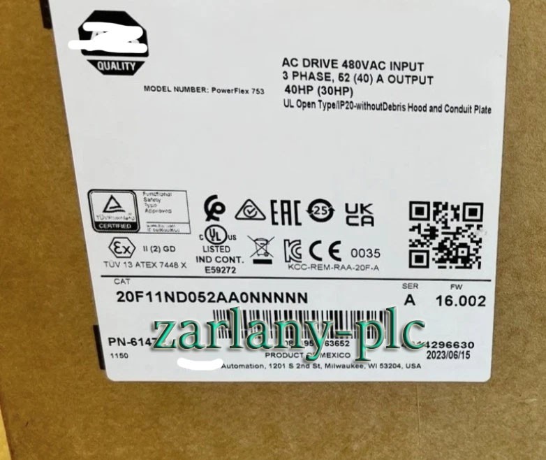 20F11ND052AA0NNNNN PowerFlex753 AC Drive