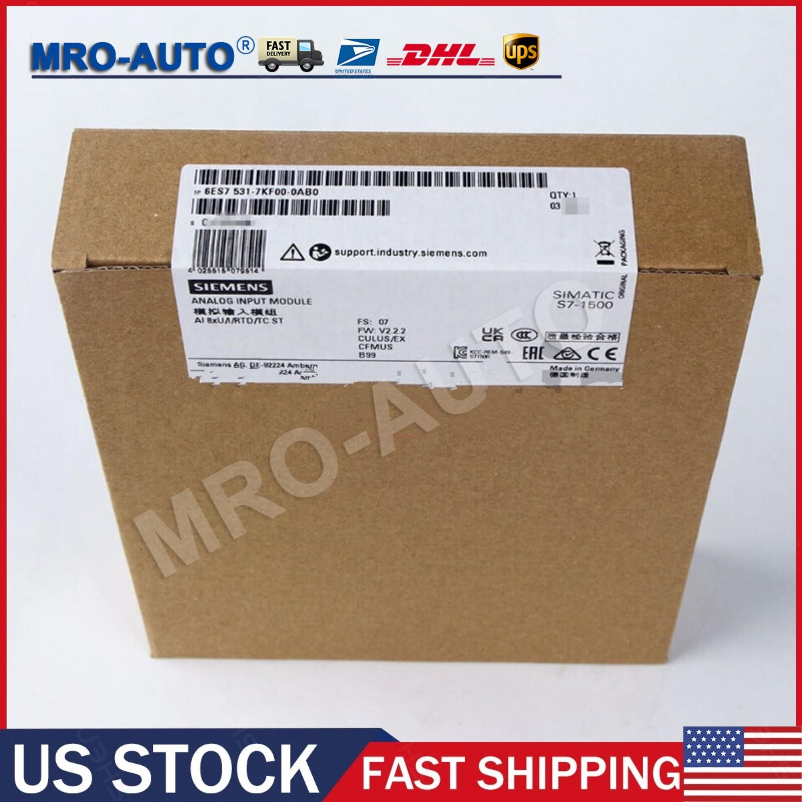 New Siemens 6ES7 531-7KF00-0AB0 6ES7531-7KF00-0AB0 S7-1500 analog input module