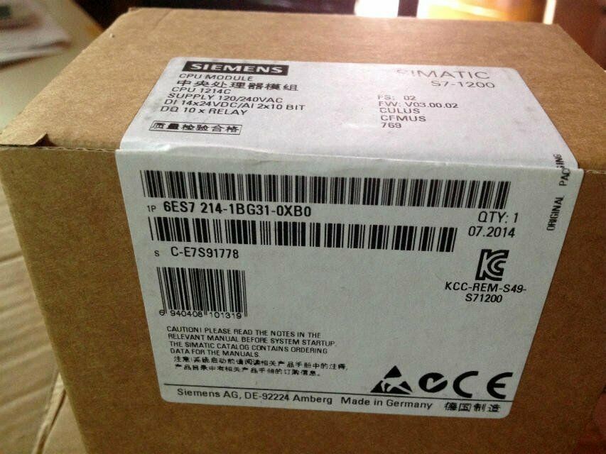 1PC New 6ES7 214-1BG31-0XB0 6ES7214-1BG31-0XB0 Siemens PLC free shipping#XR