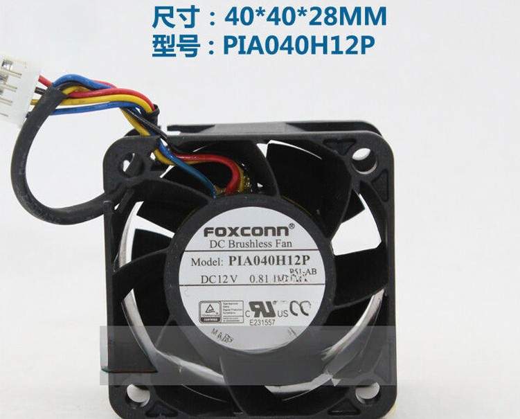 FOXCONN PIA040H12P 4028 12V 0.81A computer case PWM gale volume cooling fan