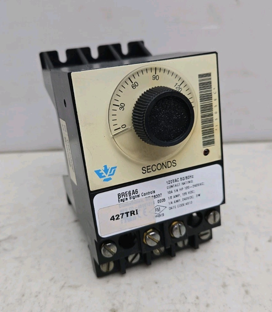 Danaher Industrial Eagle Signal BRE6A6 Reset Timer 0-150 Seconds Delay 120V