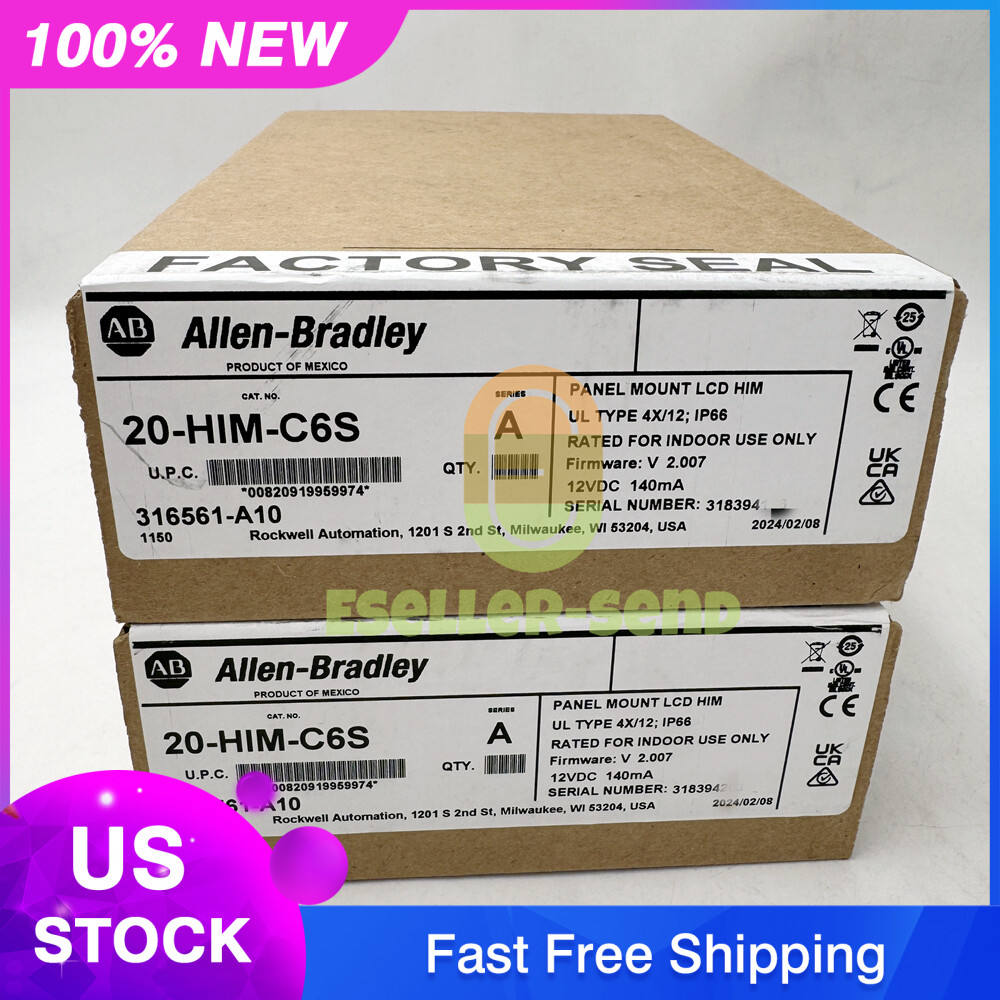 Allen-Bradley 20-HIM-C6S SER A Powerflex Panel Mount LCD HIM New Factory Sealed