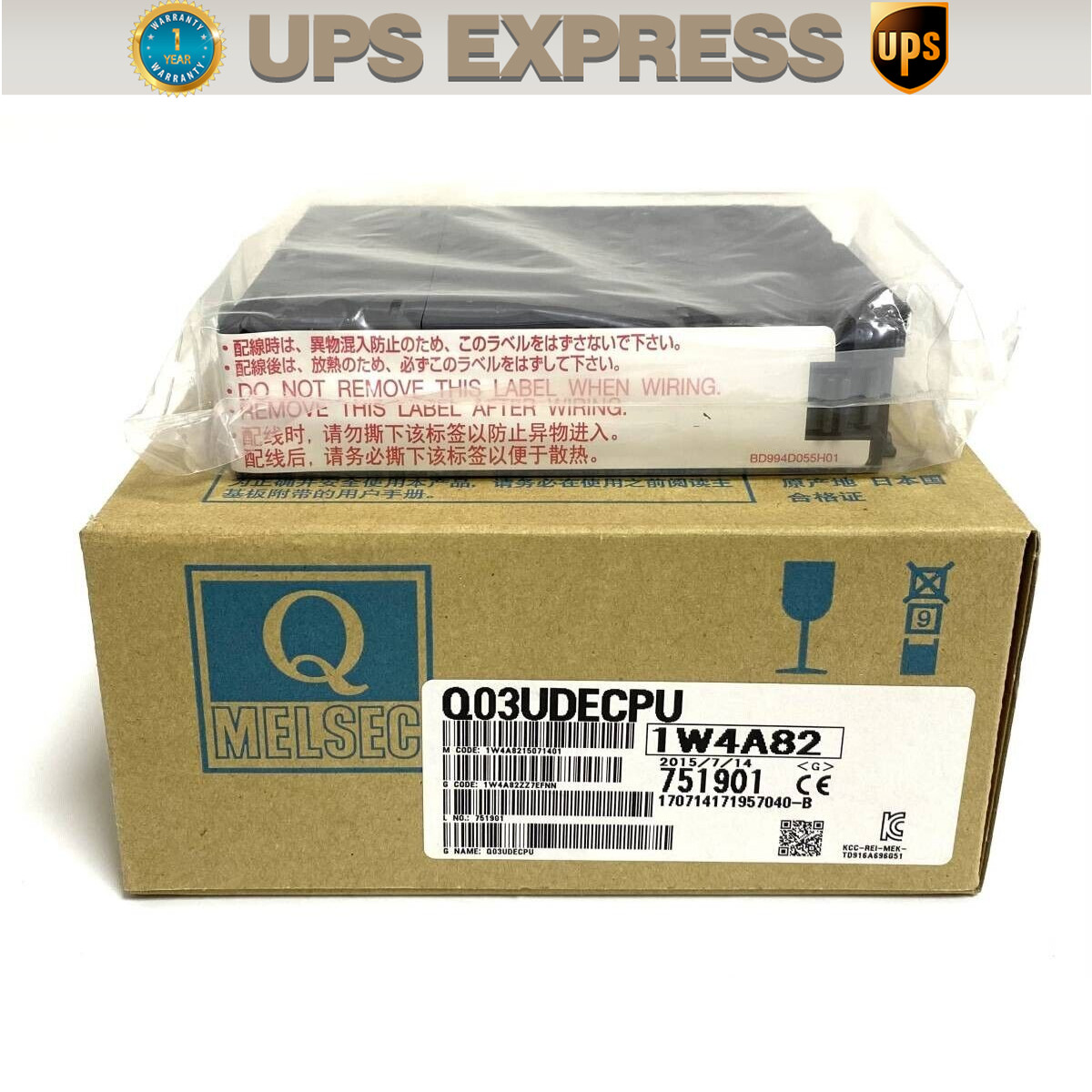 Q03UDECPU Mitsubishi CPU Unit PLC Built-in Ethernet Programmable Controller #CG