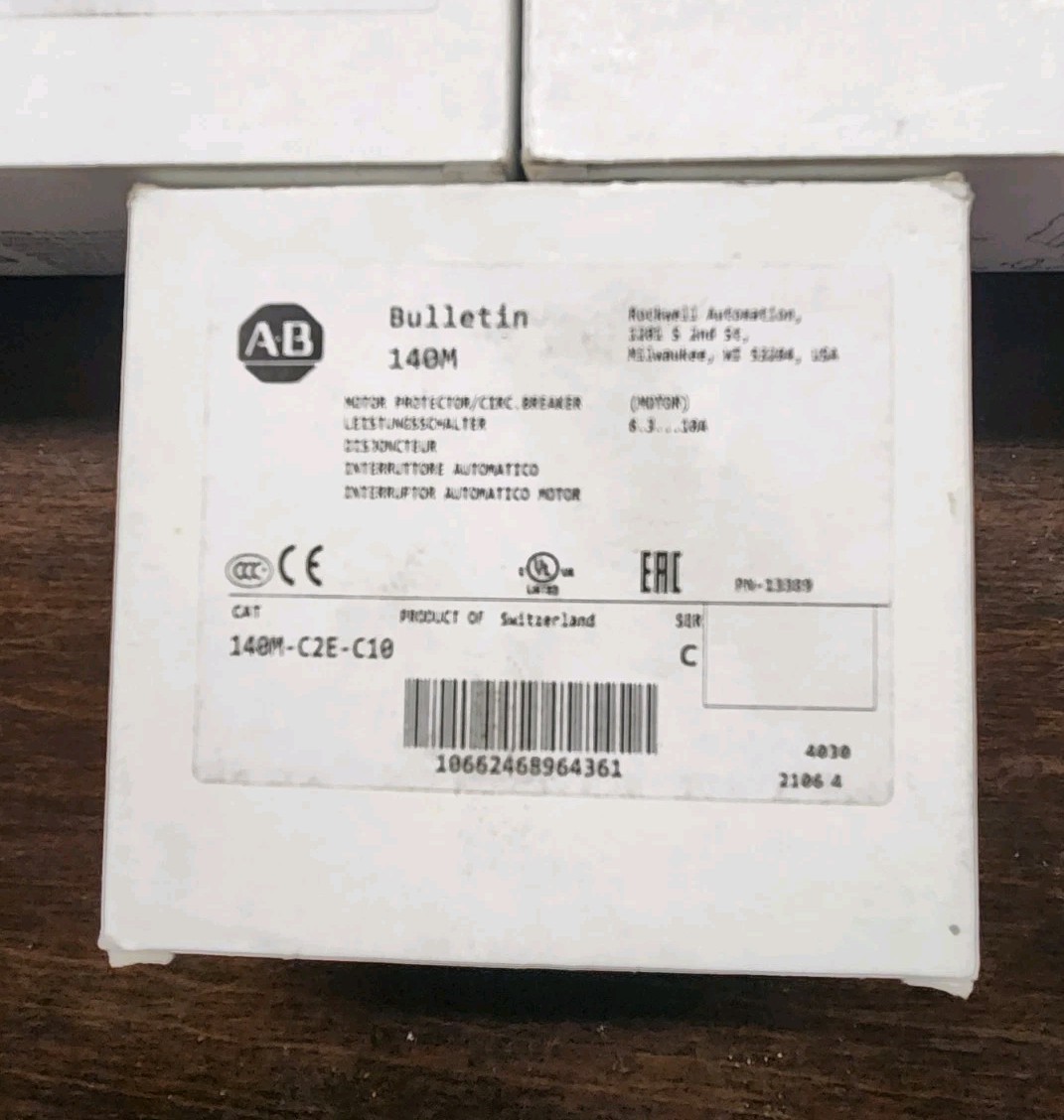 AB 140M-C2E-C10 Manual Motor Protection Circuit Breaker NIB