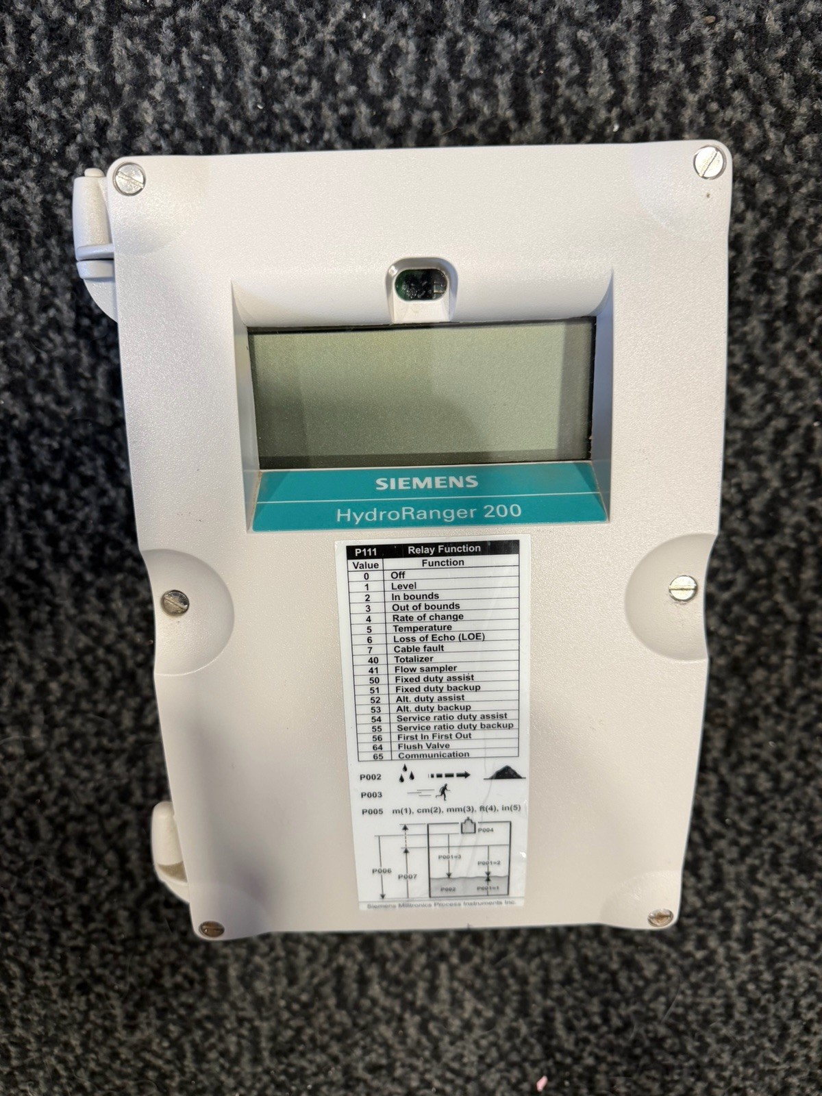 SIEMENS 7ML5034-1AC01 HydroRanger 200 Ultrasonic level controller 7ML50341AC01