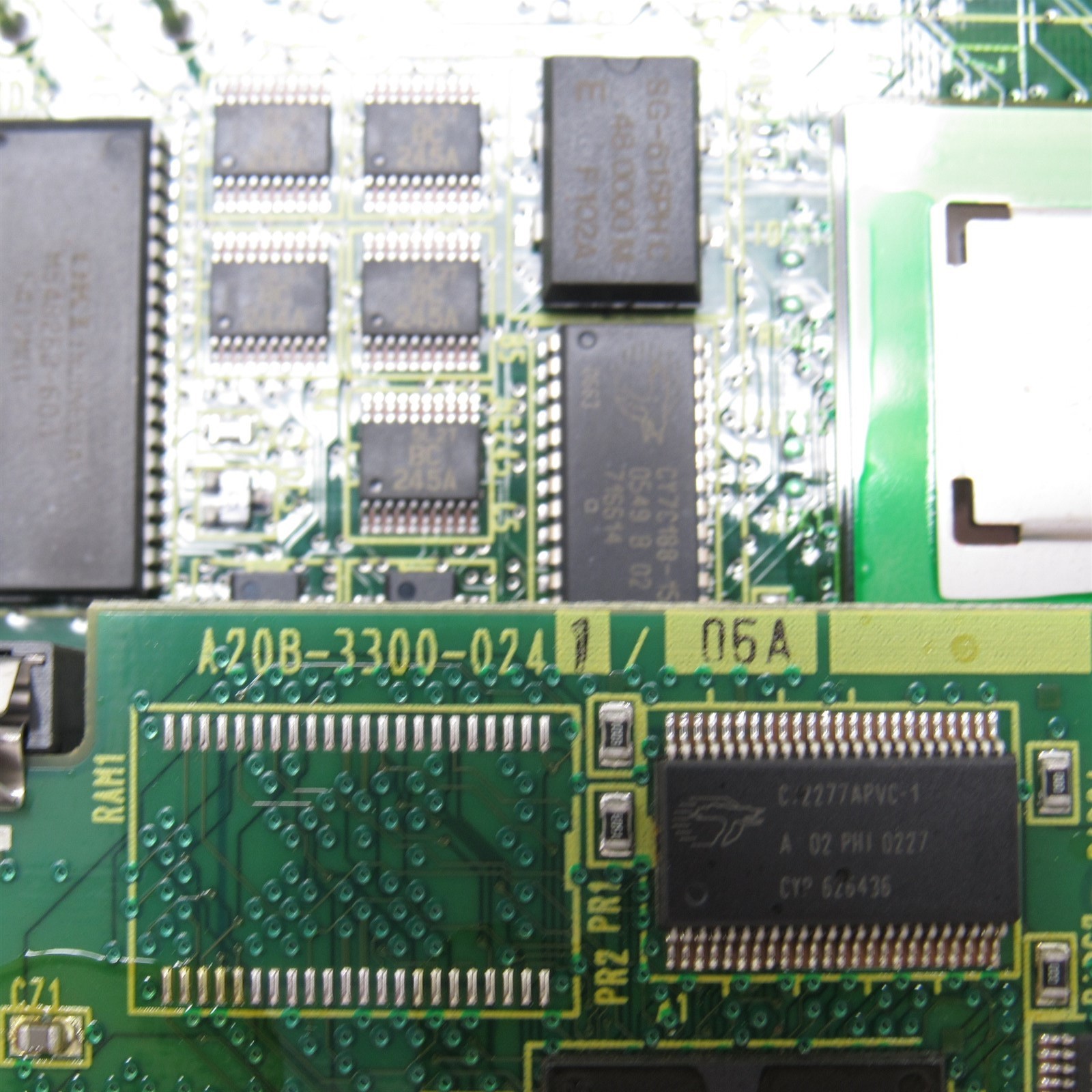FANUC CONTROL MODULE CPU CARD A16B-3200-0412/08A w/ DAUGHTER BOARDS