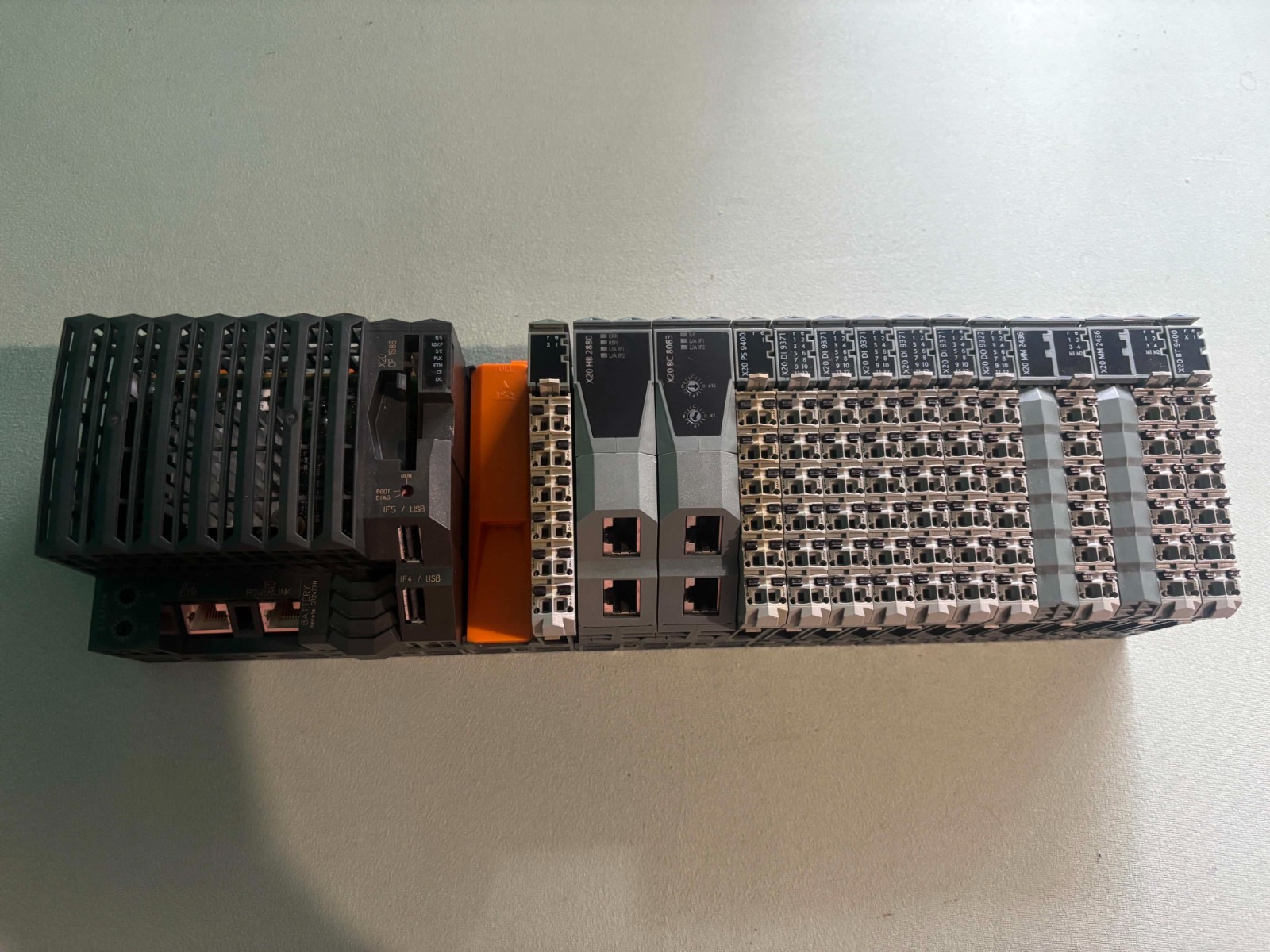 B&R X20 System Lot X20CP1586 CPU X20BC8083 X20PS9400 PLC I/O Modules
