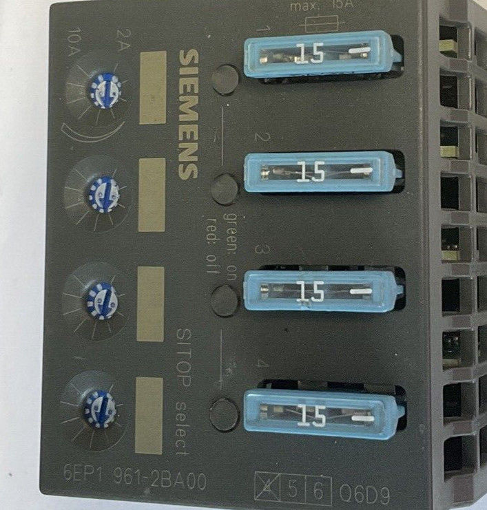 SIEMENS 6EP1 961-2BA00 DIAGNOSTICS MODULE 24VDC 40A ***LOTOF3***