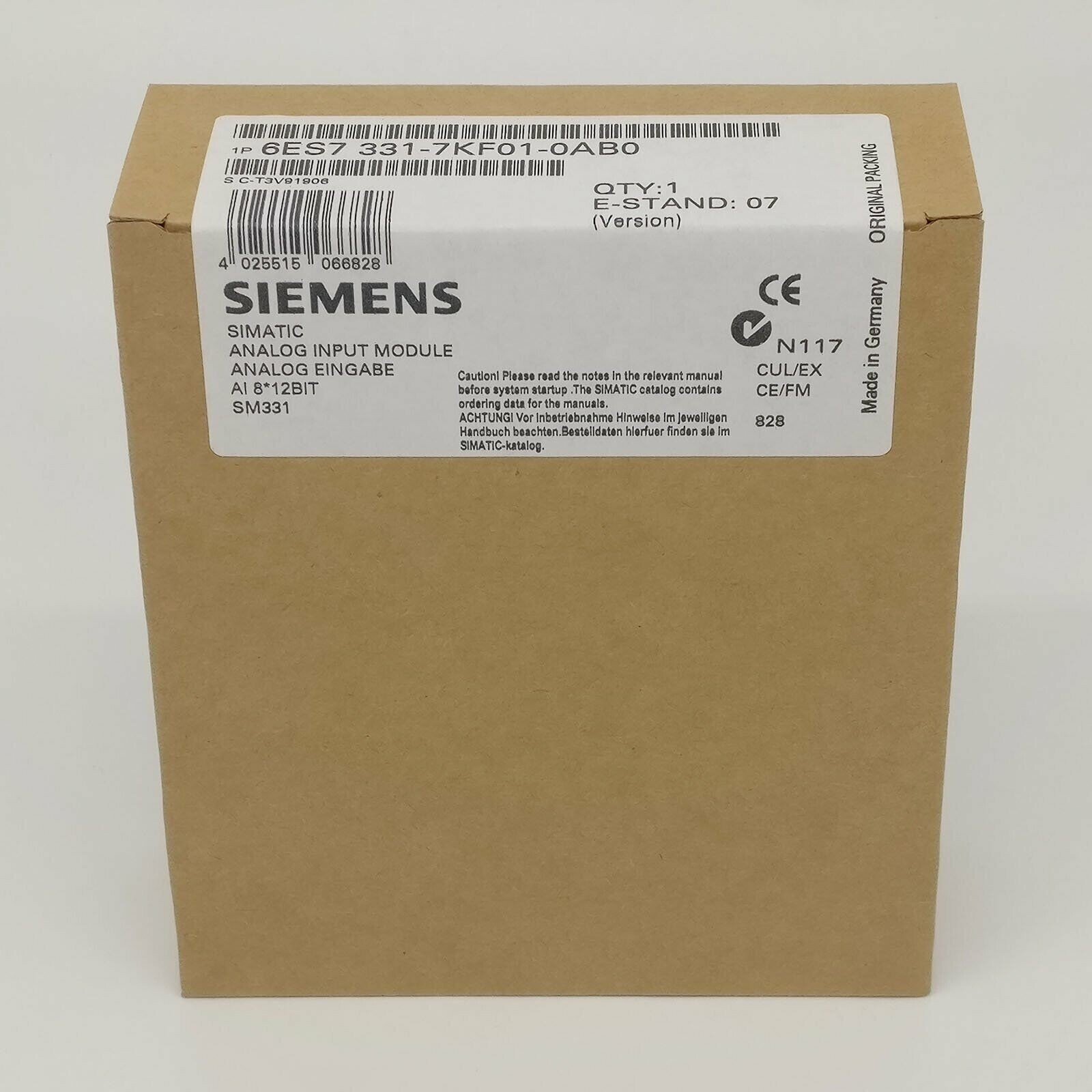 1PCS Siemens 6ES7 331-1KF01-0AB0 6ES7331-1KF01-0AB0 New In Box