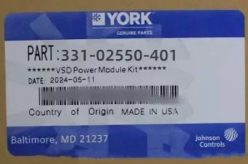New 331-02550-401 YORK Control Board 331-02550-401