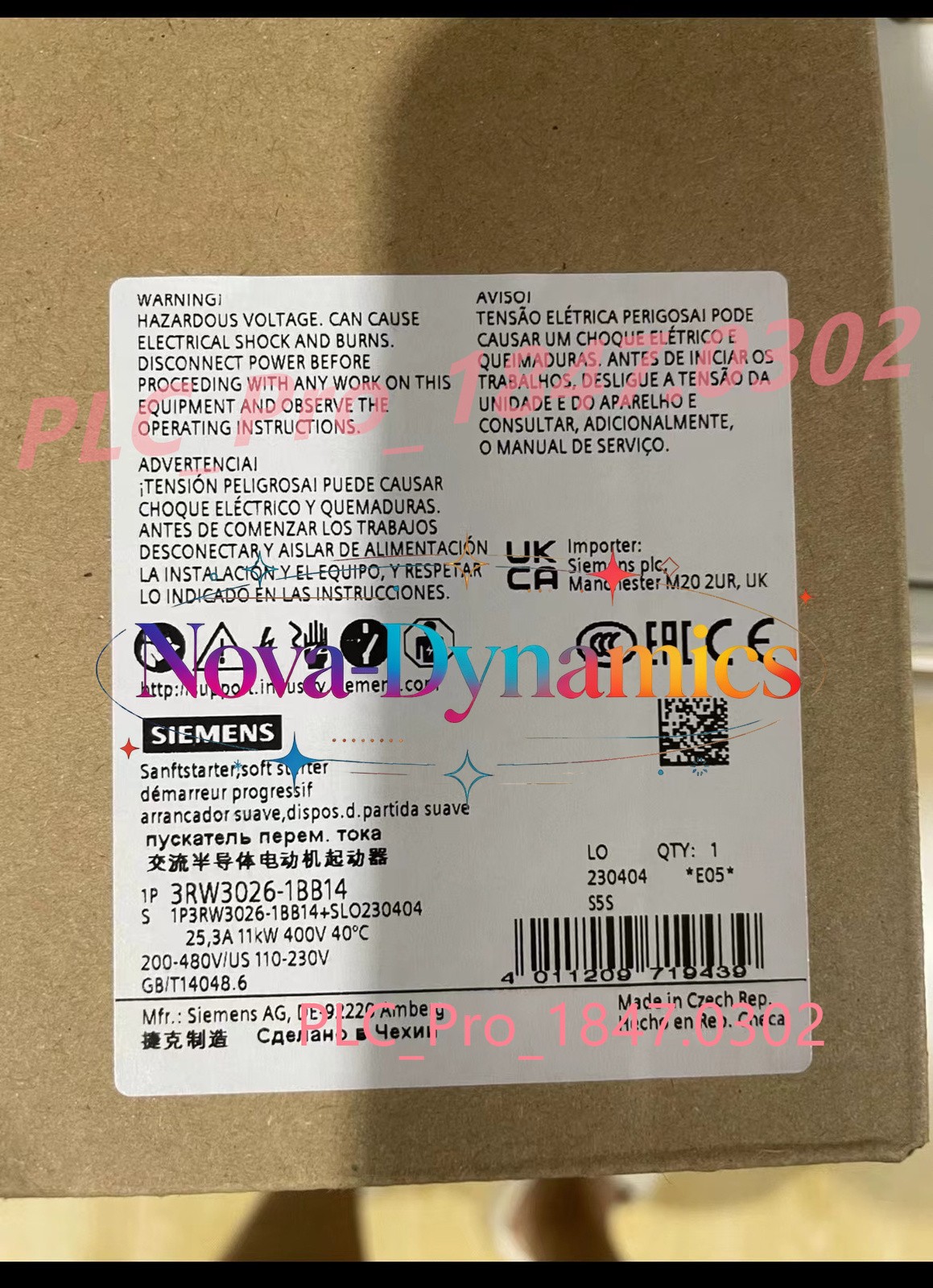 3RW3026-1BB14 1PCS Brand New Siemens 3RW3 026-1BB14 Quality Assurance #S