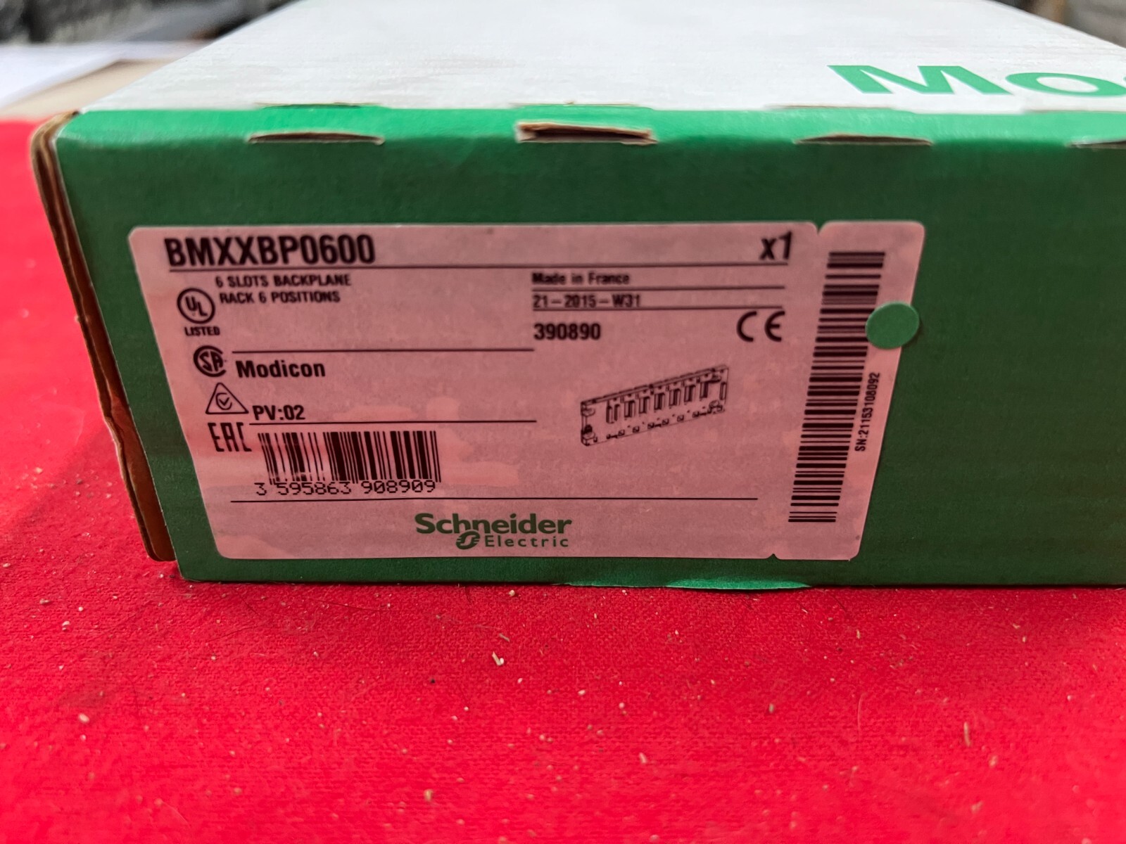 BMXXBP0600 BRAND NEW FACTORY SEALED Schneider Electric Modicon BMX-XBP-0600