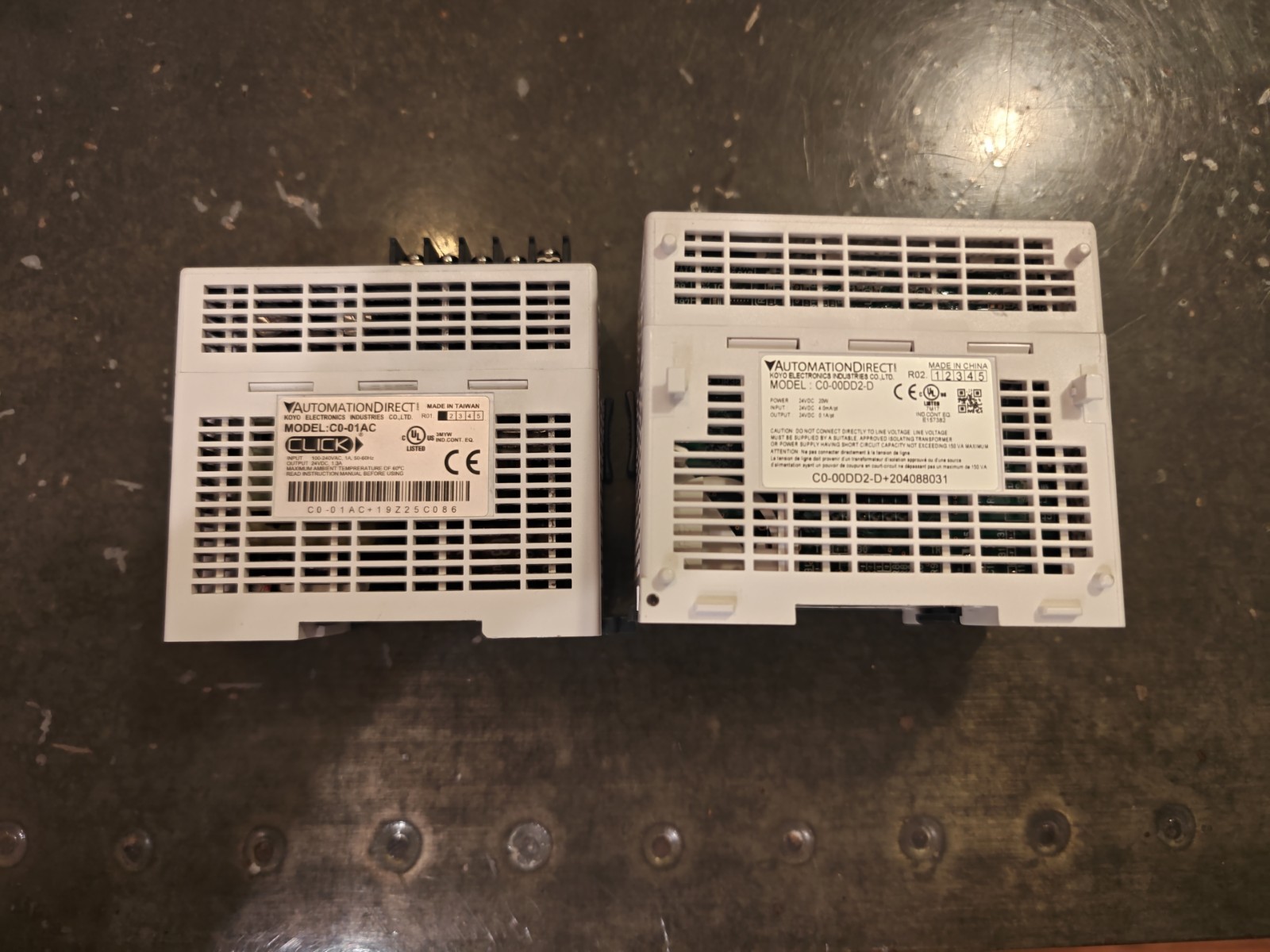 Used Automation Direct CLICK Koyo C0-00DD2-D + C0-01AC 24VDC