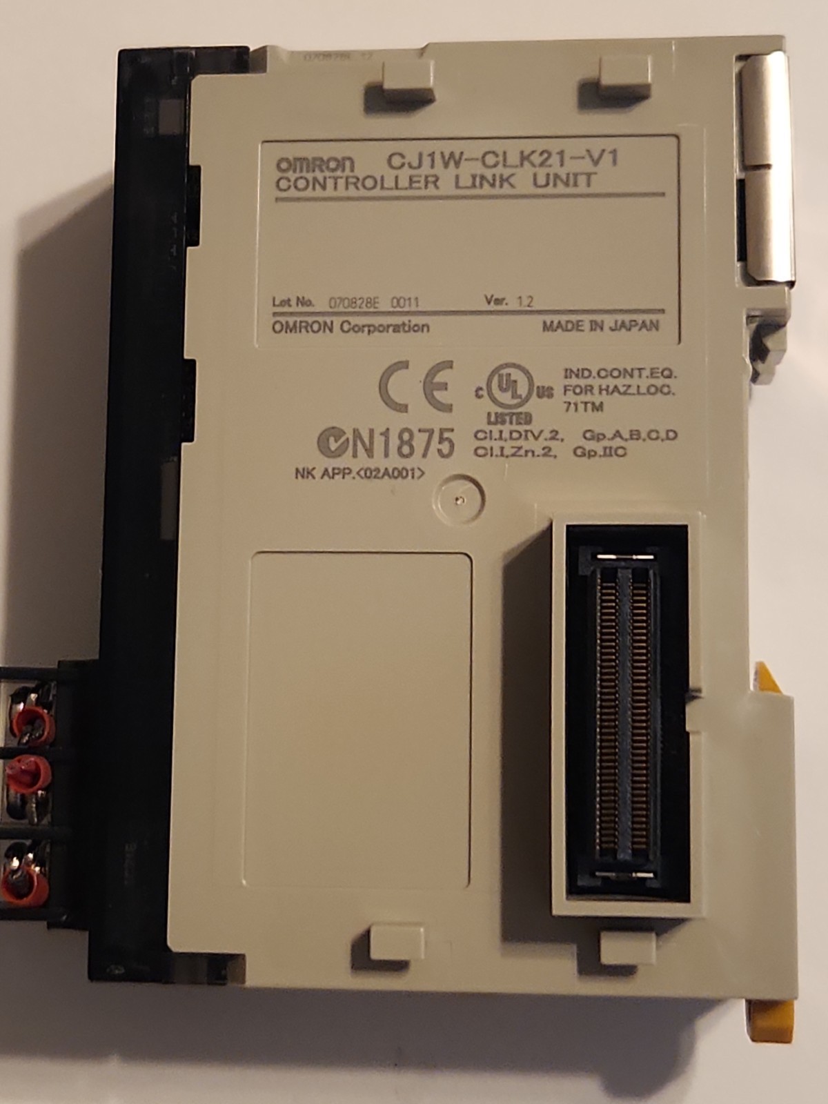 Omron CJ1W-CLK21-V1 Controller Link Unit Pre-Owned Free Shipping