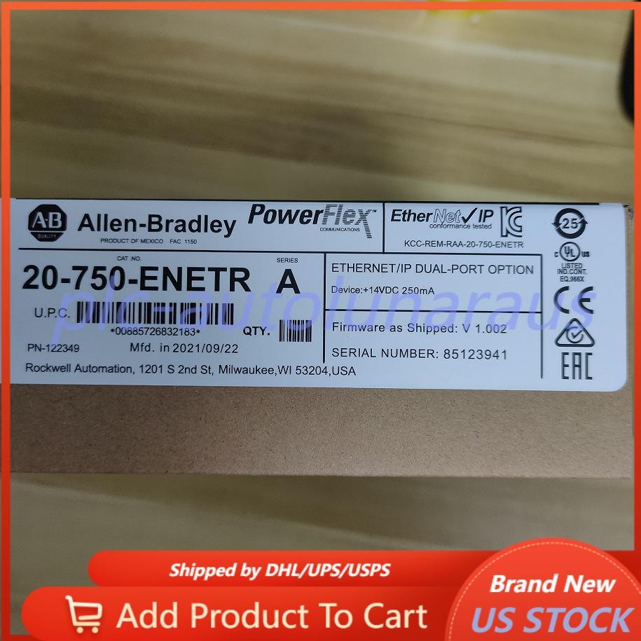 Factory Sealed Allen-Bradley 20-750-ENETR 750 2-P ENet/IP Module AB US Free Tax