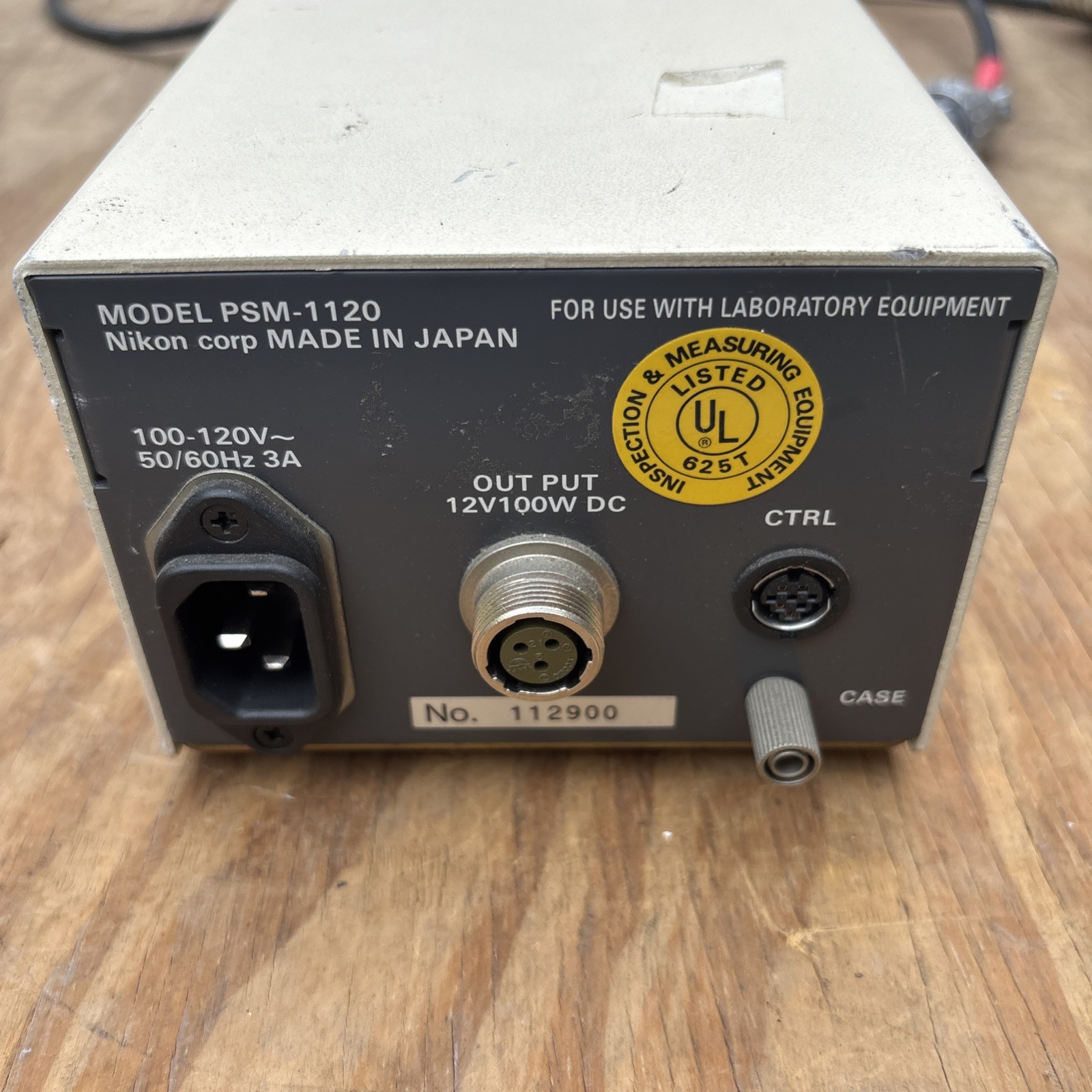 Nikon PSM-1120 / 12V100W Power Supply Unit 100-120V 50/60HZ 3A