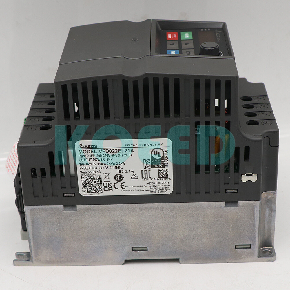1PCS NEW Delta VFD022EL21A AC Drives, 3Hp, 230V Single Phase Input