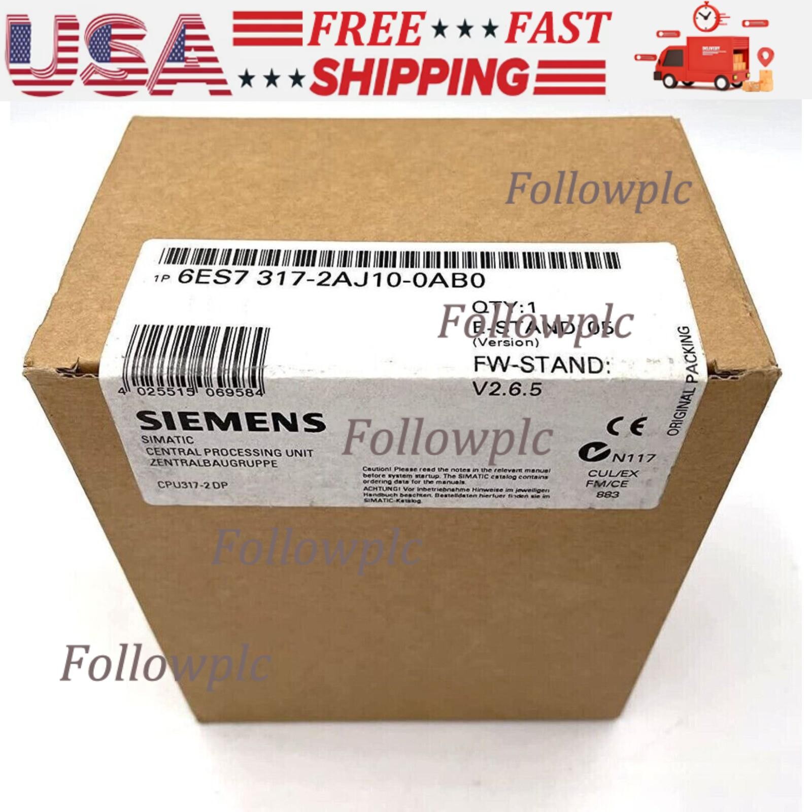 Siemens 6ES7317-2AJ10-0AB0 Brand New In Box 6ES7 317-2AJ10-0AB0 Fast Shipping US