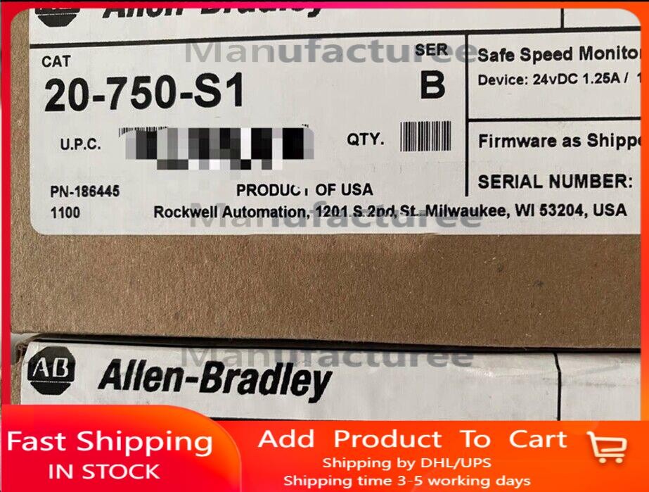 1 PCS New AB 20-750-S1 Safe Speed Monitor New In Box In US Stock Fast Free Ship
