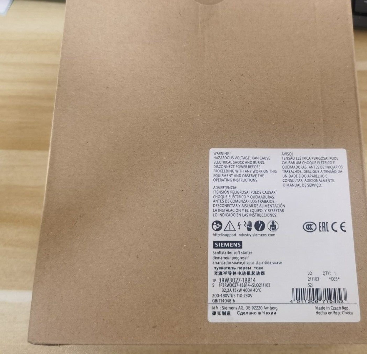 New SIEMENS 3RW3027-1BB14 3RW3027-1BB14 Fast shipment