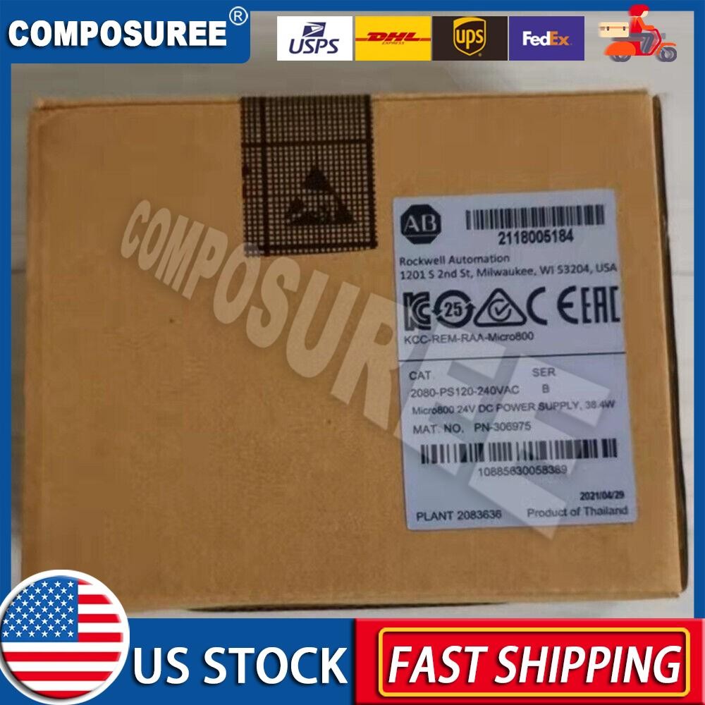 New Allen-Bradley 2080-PS120-240VAC Power Supply 2080-PS120-240VAC US Free Tax