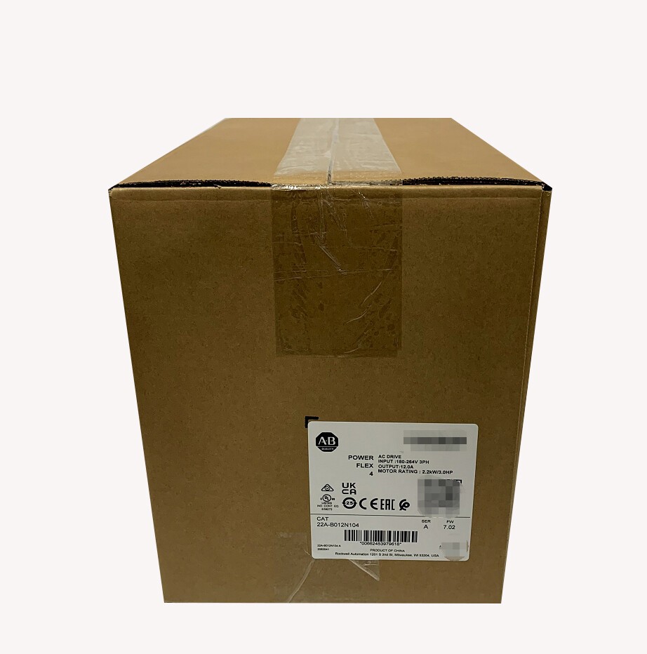 2022-23 New Sealed Allen-Bradley 22A-B012N104 PowerFlex 4 2.2 kW 3 HP AC Drive