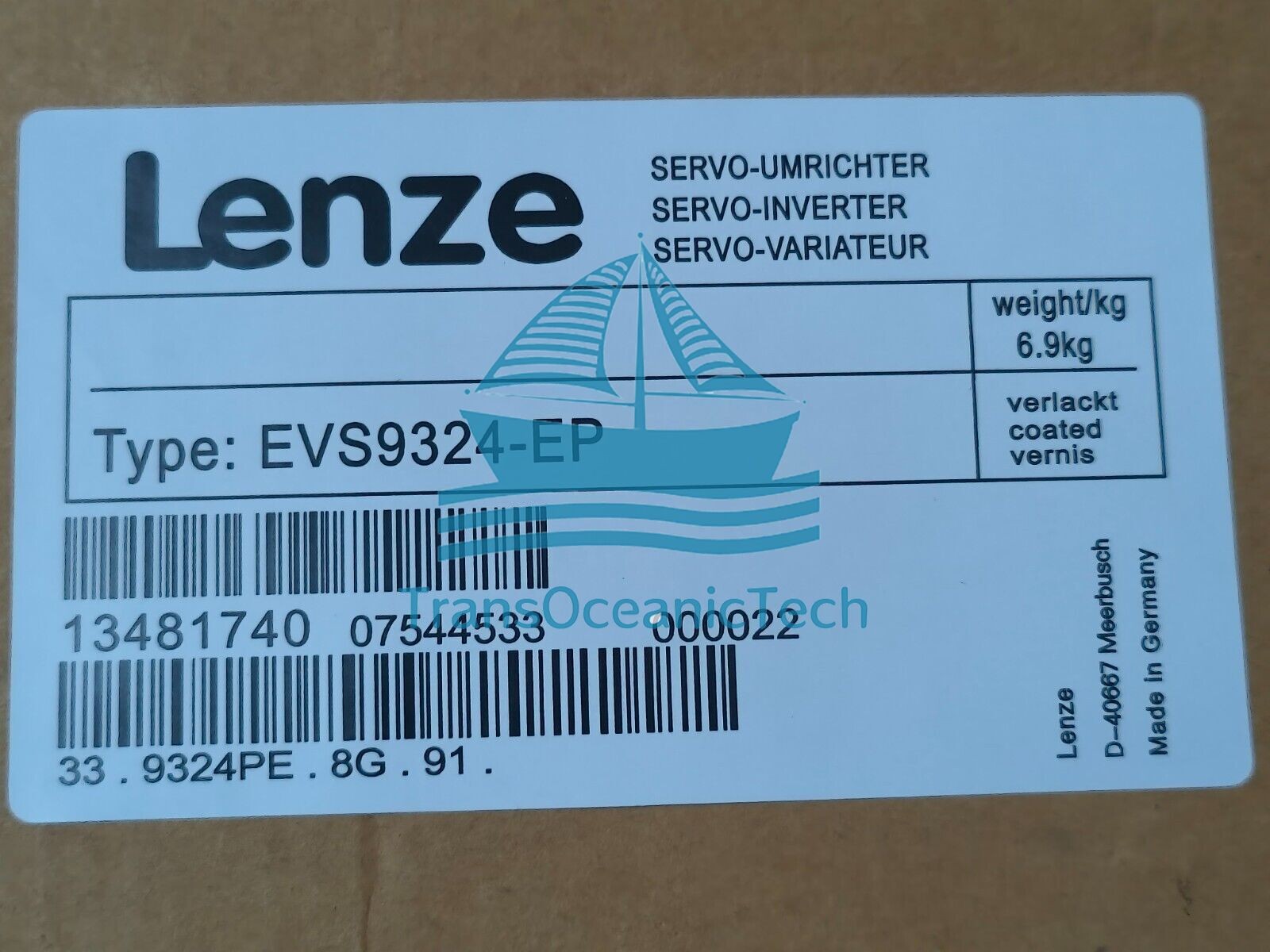 EVS9324-EP NEW LENZE SERVO INVERTER EVS9324-EP