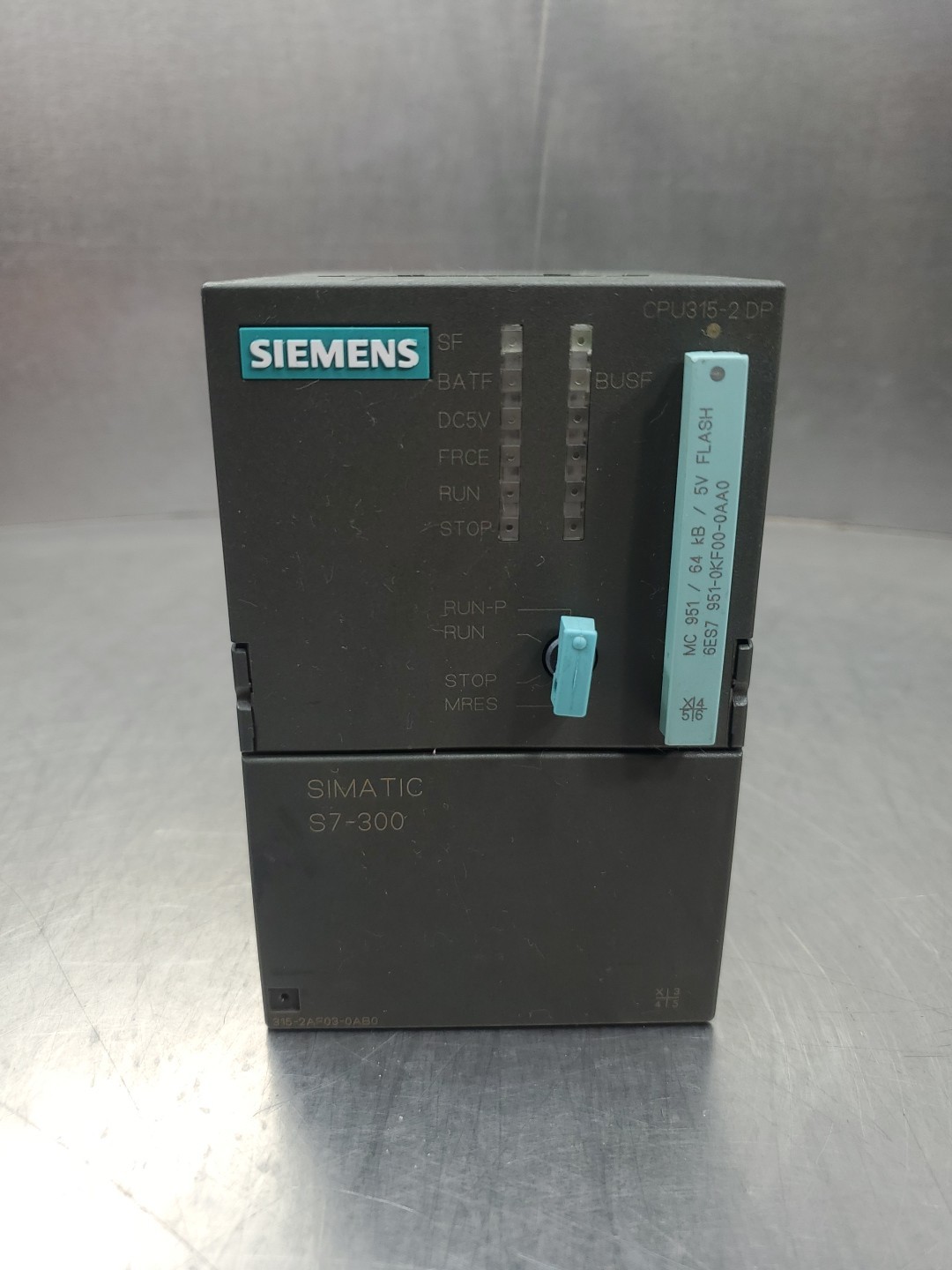 Siemens 6ES7 315-2AF03-0AB0 SIMATIC S7-300 CPU Module. 3C-44